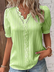 TradeTrends™ | Ivory Lace Whisper Blouse - Calestra