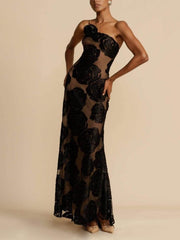 Sara | Flower Maxi Dress - Calestra