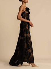 Sara | Flower Maxi Dress - Calestra