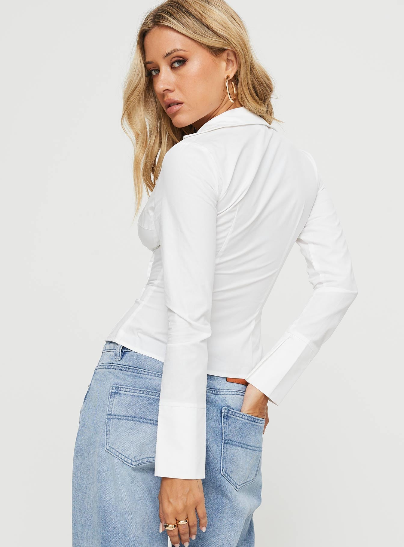 Gylora™ Wit Fashion Shirt - Calestra