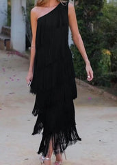 Anne | One-Shoulder Dress - Calestra