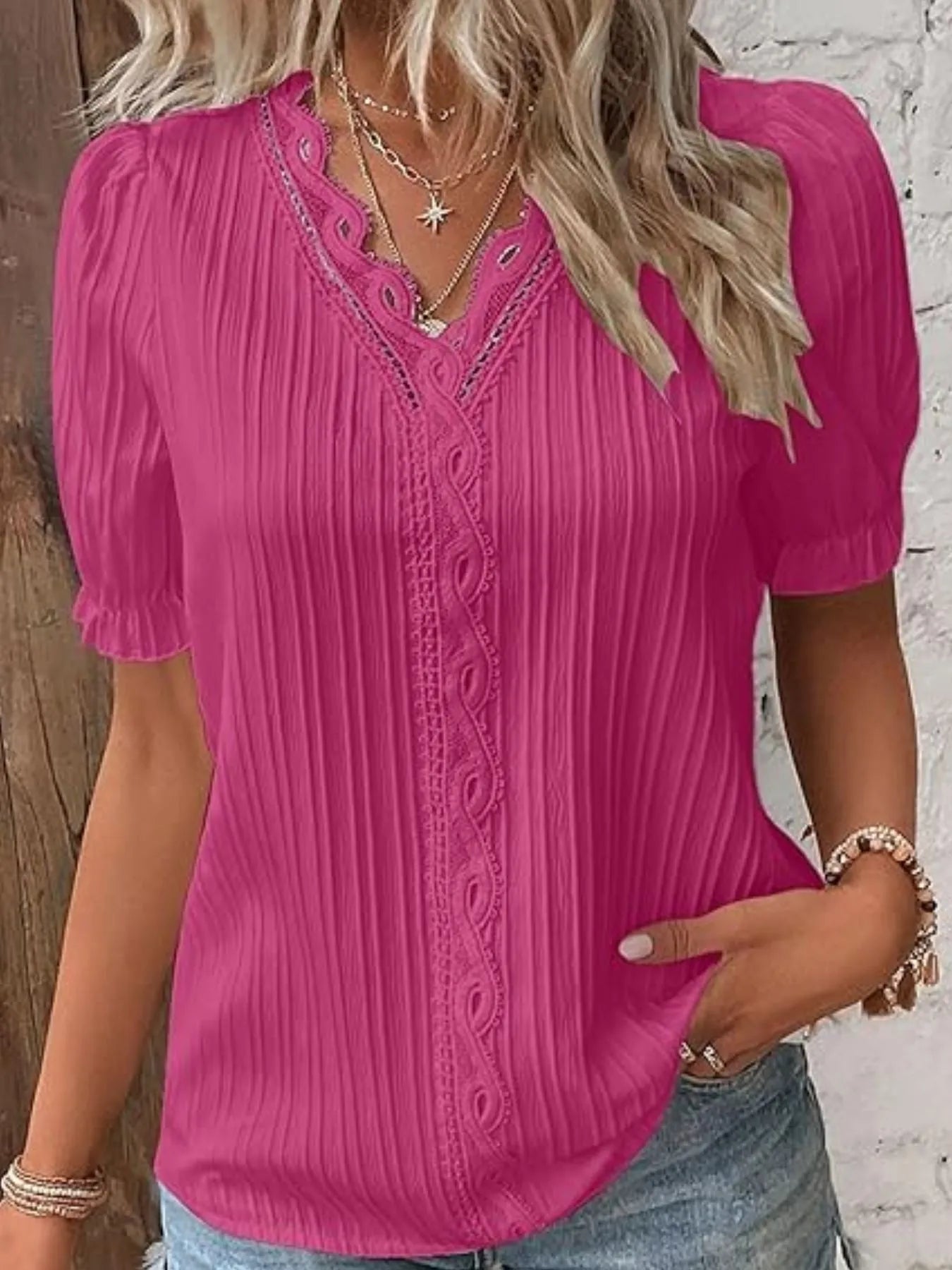 TradeTrends™ | Ivory Lace Whisper Blouse - Calestra