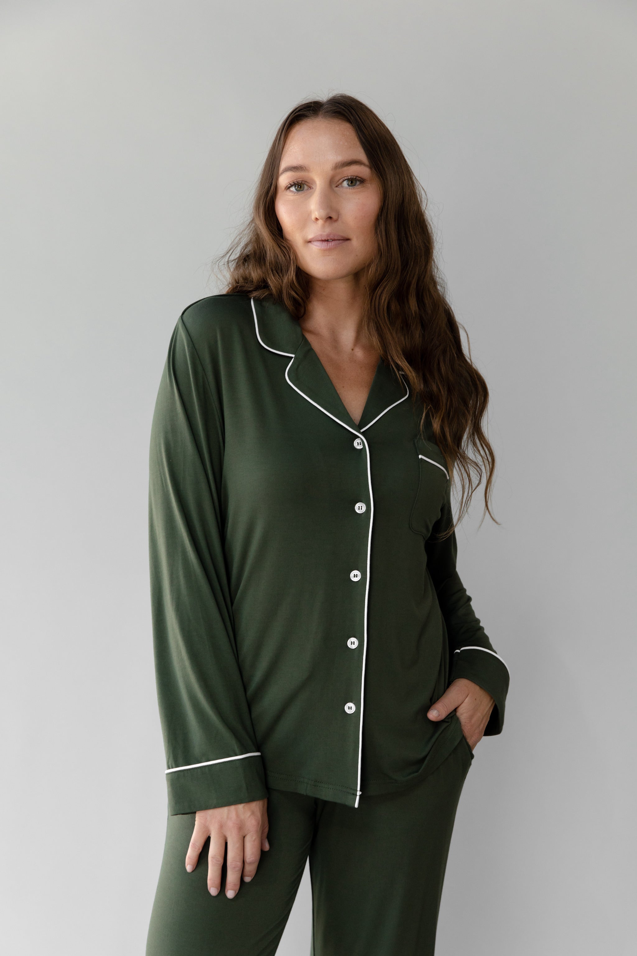 Lot™ Vrouwen Stretch Lange Mouwen Pyjama Set - Calestra