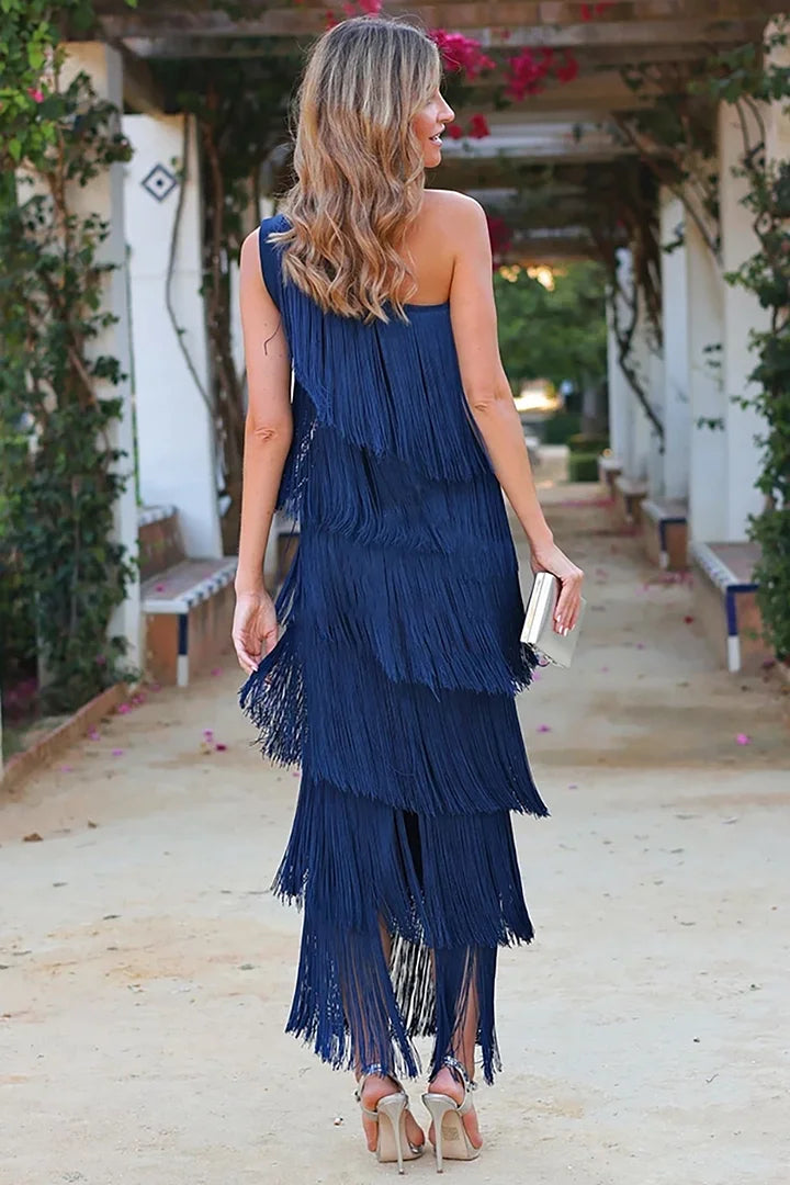 Anne | One-Shoulder Dress - Calestra