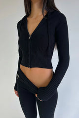 Anne™ -  Zip Up Hoodie, Comfy Jeans Set - Calestra