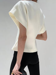 Trendy V-Neck Button Down Blouse - Calestra