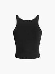 Transparent Strap Crop Tank Top - Calestra