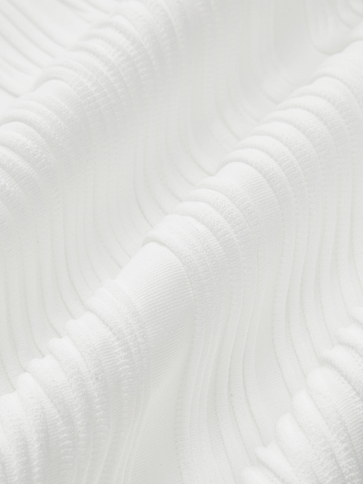 Solid Wavy Textured Tank Top - Calestra