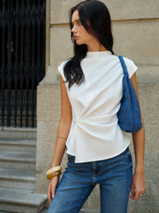 Sleeveless Ruched Top - Calestra