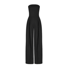 Wide Leg Strapless Jumpsuit