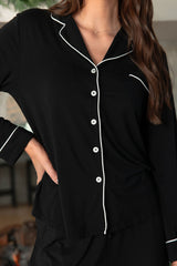 Lot™ Vrouwen Stretch Lange Mouwen Pyjama Set - Calestra