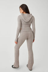 Anne™ -  Zip Up Hoodie, Comfy Jeans Set - Calestra