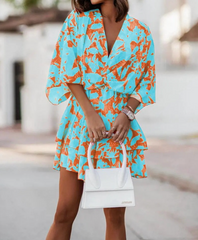 TradeTrends™ | Bohemian Floral Mini Dress - Calestra