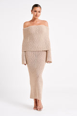 ✦ Aurelia Off-Shoulder Knit Dress