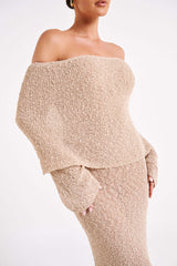✦ Aurelia Off-Shoulder Knit Dress