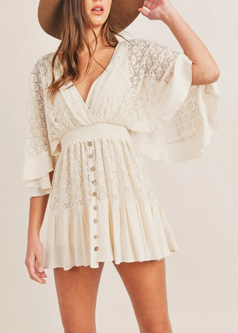 TradeTrends™ | Serene Lace Jumpsuit - Calestra