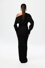 Lisanne™ Lage Schouder Sweater Jurk - Calestra