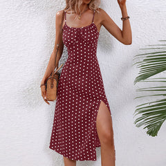 Quenby – Polka Dot Midi Dress