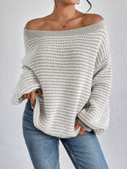 Fleur™ - Baggy Gestreepte Sweater - Calestra