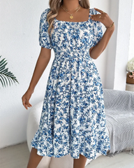 Smocked Midi Dress