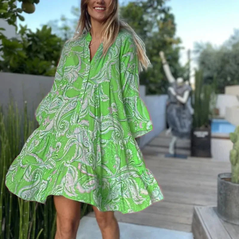 Everlen™ Boho Bloom Midi Dress - Calestra