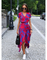 Nadia | Elegant Dress with Print - Calestra
