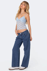 ✦ Aria Low-Rise Wide Leg Jeans
