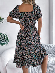 Smocked Midi Dress