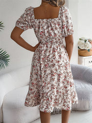 Smocked Midi Dress