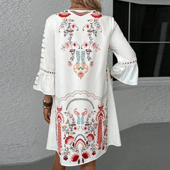 Aurora | V-Neck A-Line Beach Dress (Almost sold out) - Calestra