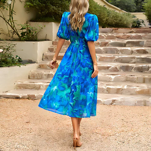 Leona | Elegant Midi Dress - Calestra