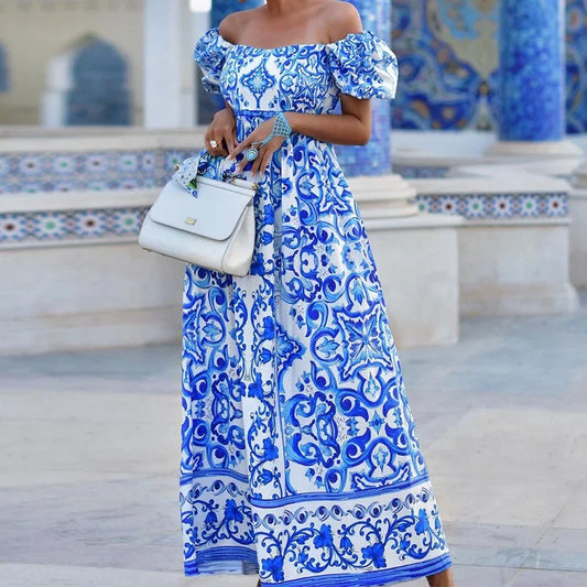 Isla Off-Shoulder Maxi Dress - Calestra