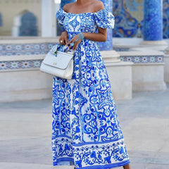 Isla Off-Shoulder Maxi Dress - Calestra