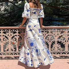 Elara Pleated Maxi Dress - Calestra