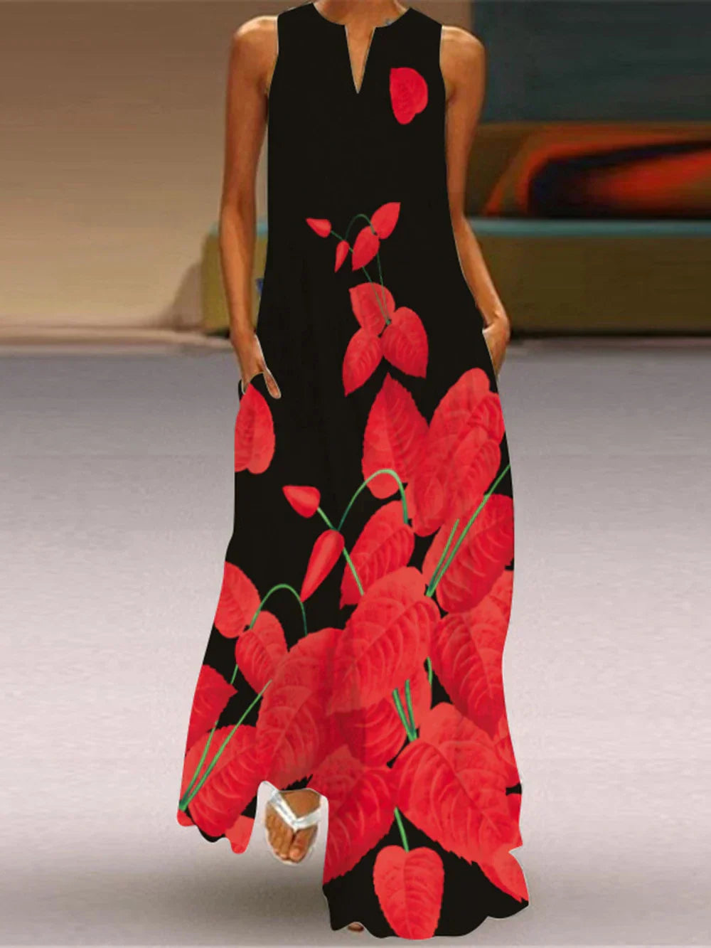 Aurelia™ Butterfly Bloom A-Line Dress - Calestra