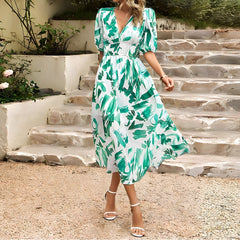 Sasha - Elegant V-Neck Dress