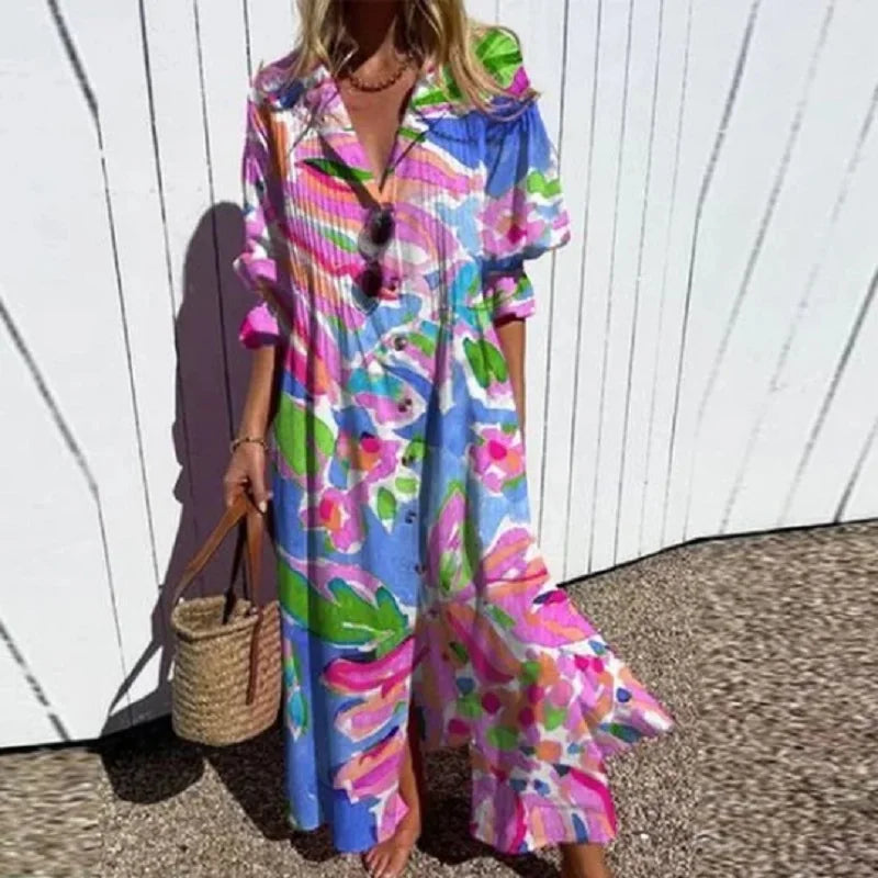 Jessy | Luxury Boho Maxi Dress (Almost sold out) - Calestra