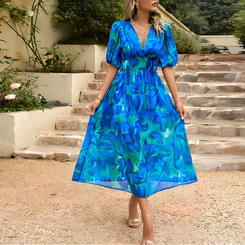 Leona | Elegant Midi Dress - Calestra