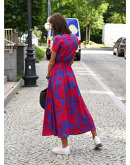 Nadia | Elegant Dress with Print - Calestra