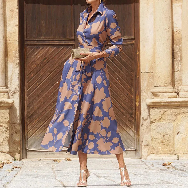 Blair | Elegant V-neck Dress - Calestra