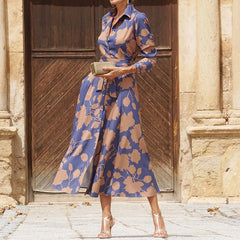 Blair | Elegant V-neck Dress - Calestra