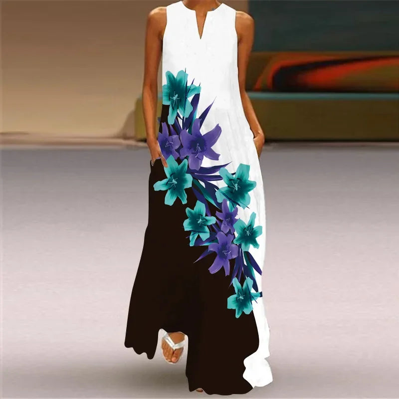 Aurelia™ Butterfly Bloom A-Line Dress - Calestra
