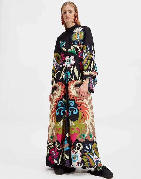 TradeTrends™ | Graceful Floral Maxi Dress - Calestra