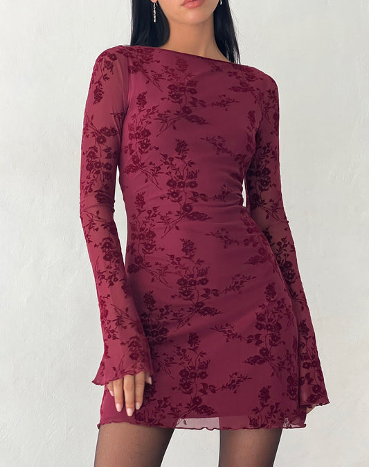 Linera™ Lange Mouwen Mini Jurk - Calestra