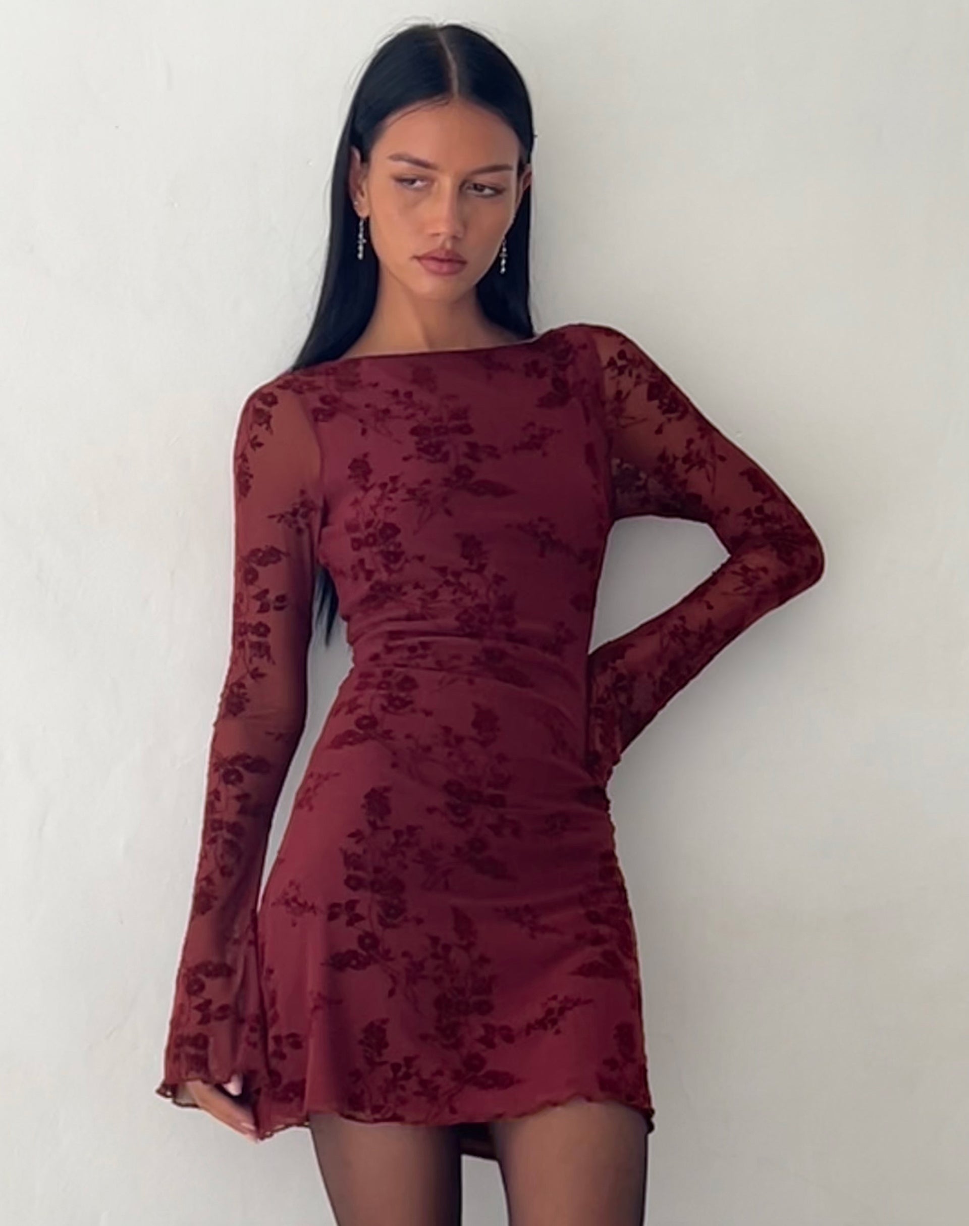 Linera™ Lange Mouwen Mini Jurk - Calestra