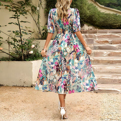 Sasha - Elegant V-Neck Dress