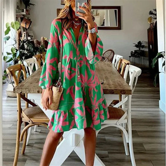 Everlen™ Boho Bloom Midi Dress - Calestra