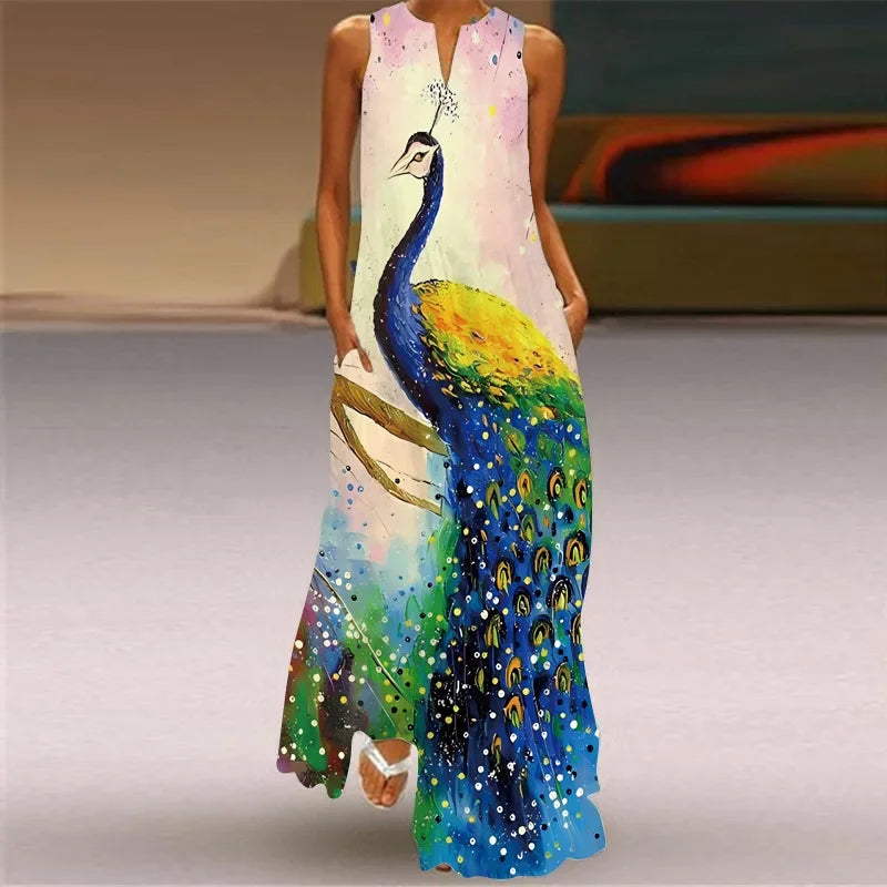 Aurelia™ Butterfly Bloom A-Line Dress - Calestra