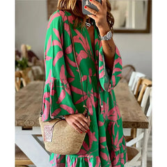 Everlen™ Boho Bloom Midi Dress - Calestra