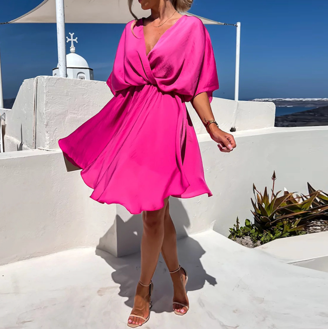 TradeTrends™ | Chic Flowy Mini Dress - Calestra